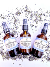 Load image into Gallery viewer, Lavender Patchouli Essential Oil Spray used as a natural yoga mat cleaner and aromatherapy freshener
