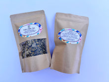 Load image into Gallery viewer, Small-batch herbal tea in kraft pouch | Natural caffeine-free blend for cozy bedtime tea moments

