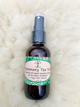 Load image into Gallery viewer, Natural Rosemary &amp; Tea Tree Essential Oil Spray – Multi-Purpose Hand, Body, and Yoga Mat Cleaner with Cleansing Fragrance.
