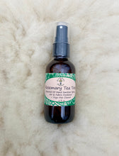 Load image into Gallery viewer, Rosemary &amp; Tea Tree Essential Oil Spray – All-Natural Spray for Yoga Mats, Body Freshening, and Air Purification with Rosemary and Tea Tree Oils.
