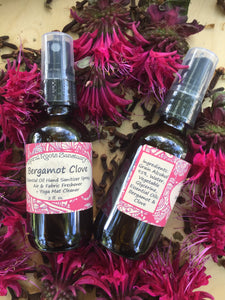 Bergamot Clove Hand , Yoga Mat Cleaner + Natural Body Splash for Men & Women with Essential Oils, Festival Necessity