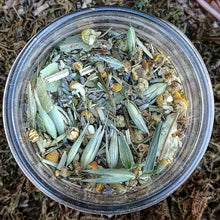 Load image into Gallery viewer, Rest Easy SLEEPY TIME Organic Herbal Tea Bags for Stress Relief, Relaxation + Anxiety with Lavender, Chamomile, Passion Flower &amp; Oat Tops
