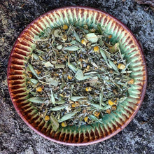 Load image into Gallery viewer, Rest Easy SLEEPY TIME Organic Herbal Tea Bags for Stress Relief, Relaxation + Anxiety with Lavender, Chamomile, Passion Flower &amp; Oat Tops
