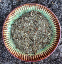 Load image into Gallery viewer, Loose Tulsi Holy Basil and Lemongrass Herbal Tea in bowl | Handcrafted adaptogenic loose leaf blend
